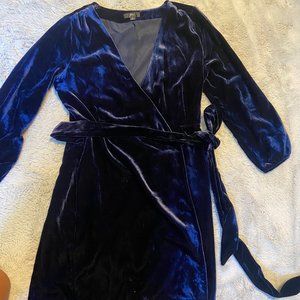J.Crew Velvet Wrap Dress